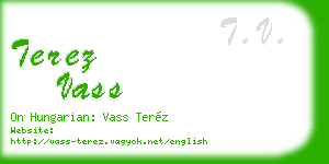 terez vass business card